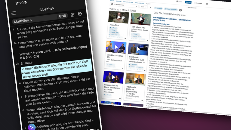 Online-Bibelthek – tauche ein in Gottes Wort